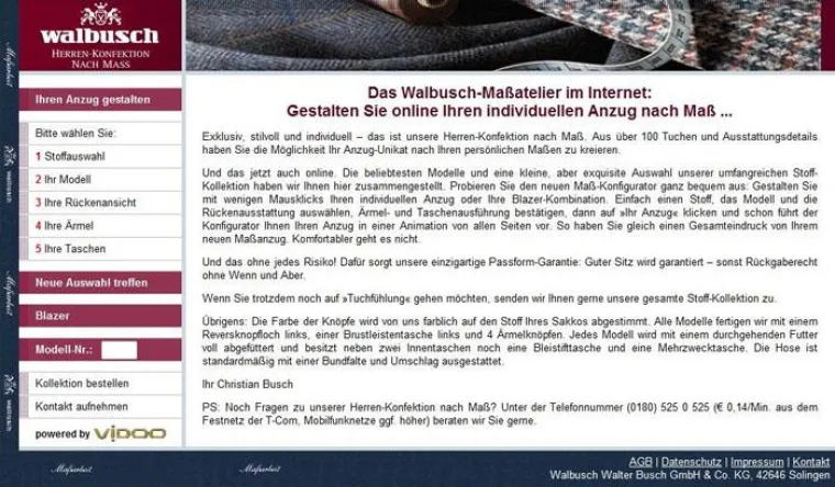 Bild: Jetzt Neu - Online zum maßgeschneiderten Anzug