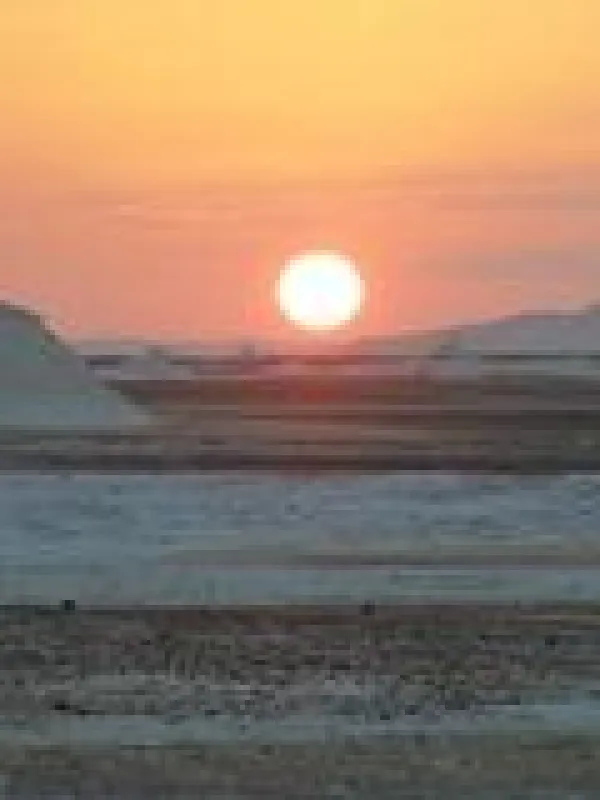 Sonnenuntergang in der Weißen Wüste