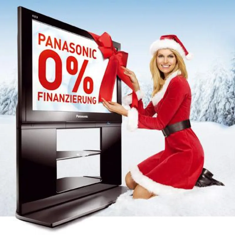 Mit der VIERA Weihnachtsaktion ermöglicht Panasonic den Traum vom Großbild-Fernseher auch für den kleinen Geldbeutel