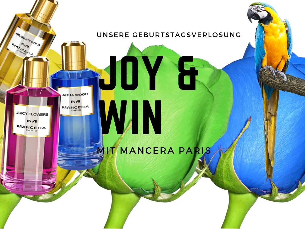 just me & beauty Geburtstagsverlosung mit MANCERA Perfumes im Juni
