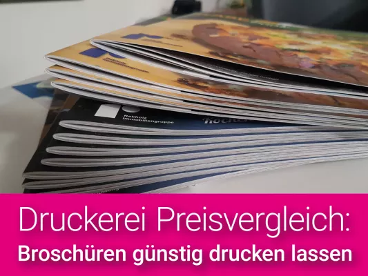 Bild: Dank kostenlosem Druckereivergleich Broschüren günstig drucken lassen