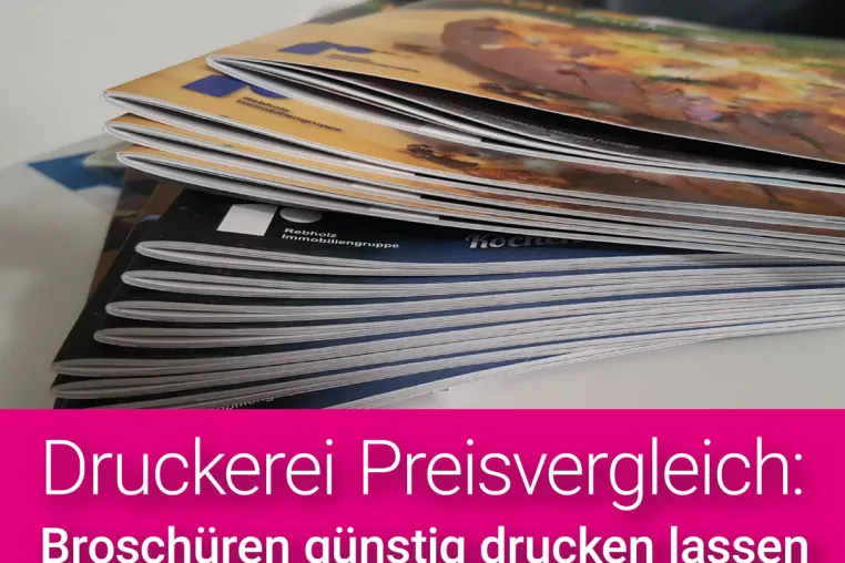 Bild: Dank kostenlosem Druckereivergleich Broschüren günstig drucken lassen