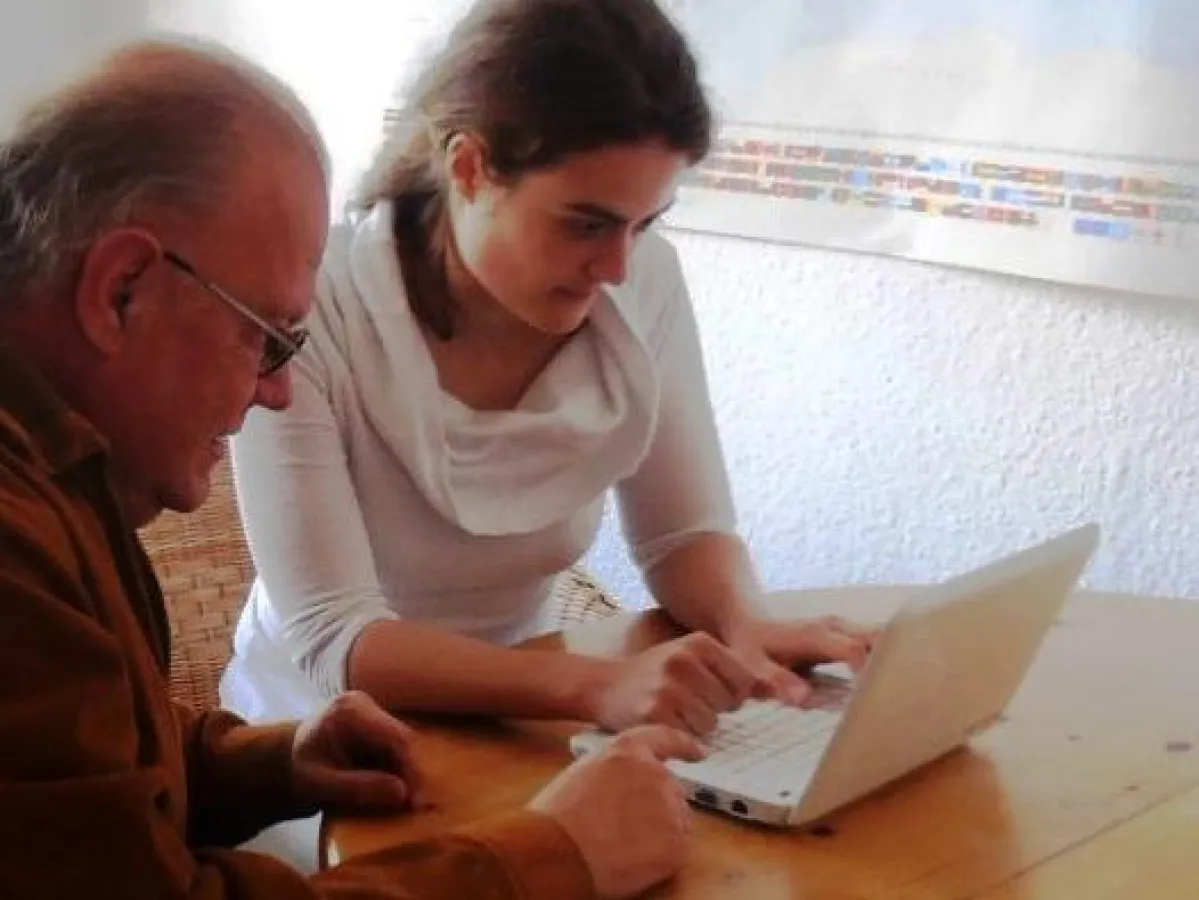 Dr. von Hein bei der Ausbildung