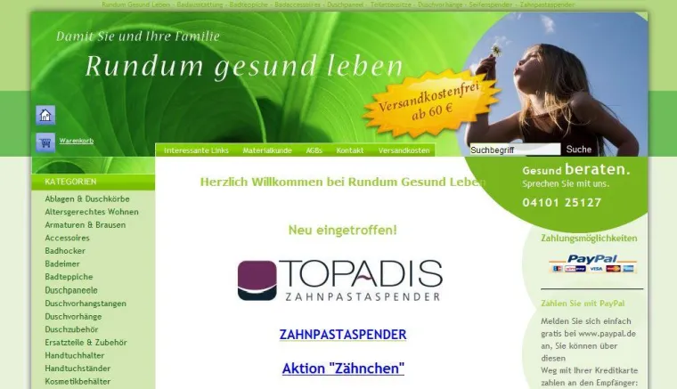 Bild: Aktion "Zähnchen" beim Online-Shop Rundum-Gesund-Leben