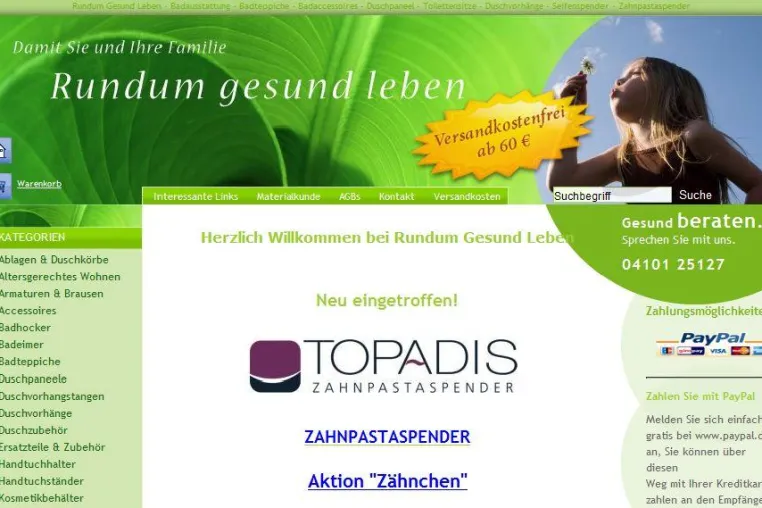 Bild: Aktion "Zähnchen" beim Online-Shop Rundum-Gesund-Leben