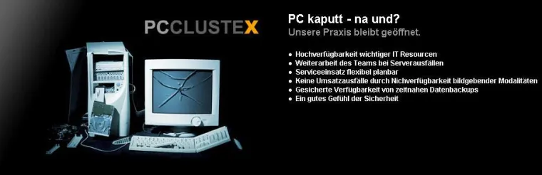 Bild: IDS 2009 - PCCLUSTEX bringt IT Hochverfügbarkeit in die dentale Praxis