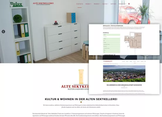 Bild: Neues Webprojekt: Kultur & Wohnen in der "Alten Sektkellerei" Geisenheim