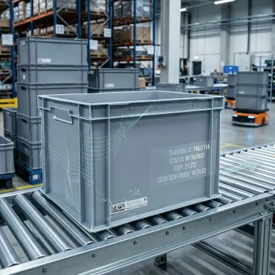 Bild: Mehr Transparenz im Mehrwegkreislauf: PMG OnMould RFID-Label optimiert Behälter- und Materialflüsse