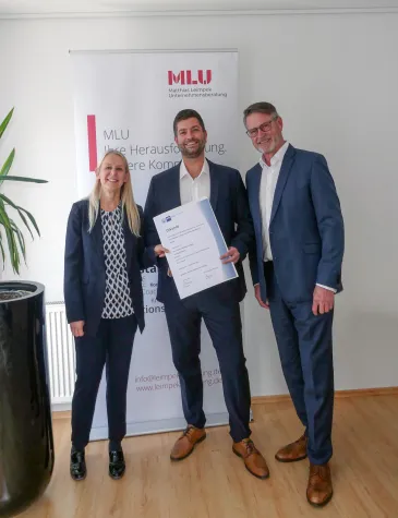 Bild: Vom ersten Mitarbeiter zum Managing Partner: Martin Leimpek feiert 15 Jahre MLU