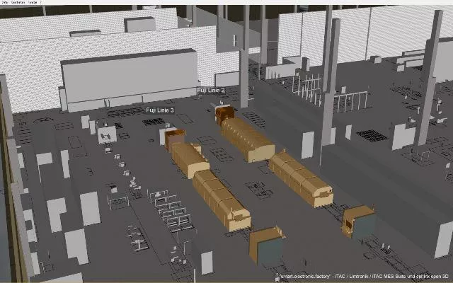 Bild: sphinx open online der in-GmbH visualisiert die Smart Electronic Factory