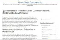 Bild: Hochwertige Gartenartikel zu fairen Preisen auf gartenhost.de