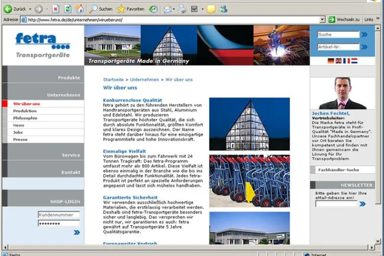 Bild: fetra-Katalog jetzt auch Online