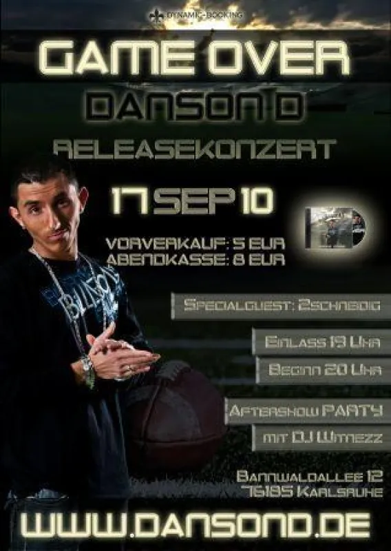 Danson D gibt Releaskonzert - Game Over