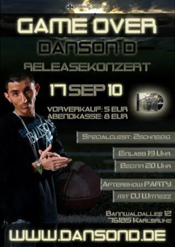 Bild: Danson D gibt Releasekonzert – GAME OVER