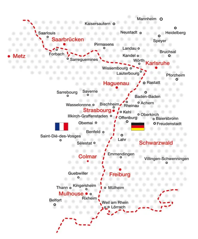 Für viele Franzosen lohnt sich zum Einkaufen die Fahrt über die deutsch-französische Grenze.