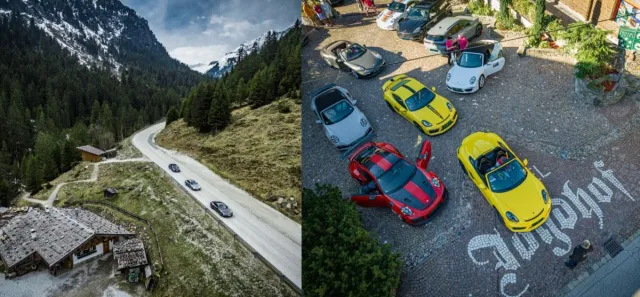 Bild: Schwäbische Boliden in der Tiroler Bergwelt: 911er-Treffen im 5-Sterne SPA Hotel Jagdhof im Stubaital