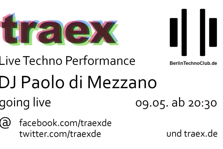 Bild: Traex streamt Live Techno Event