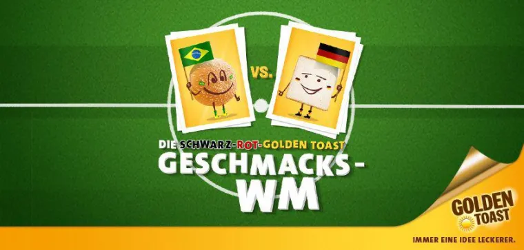 Anpfiff zum Angrillen: GOLDEN TOAST startet Geschmacks-WM mit Orakel-Funktion Bild: Anpfiff zum Angrillen: GOLDEN TOAST startet Geschmacks-WM mit Orakel-Funktion