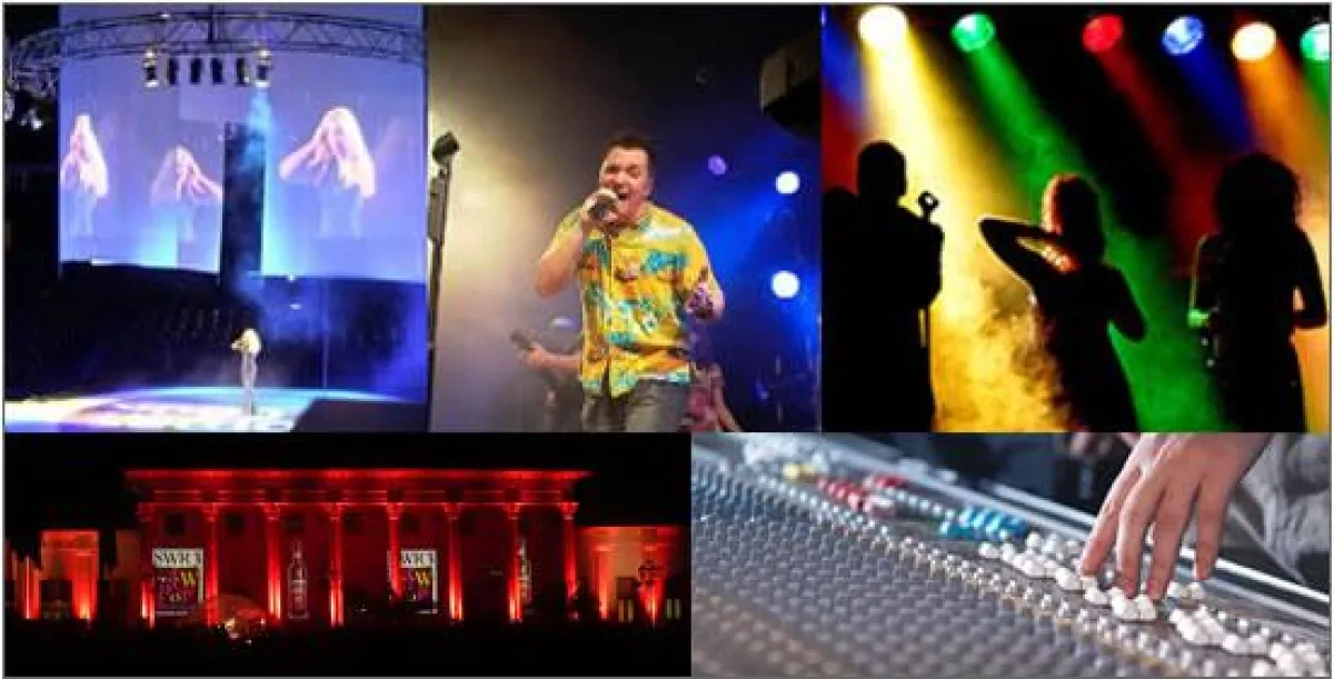 Eventtechnik Auszug von SH sound & light Kuppenheim