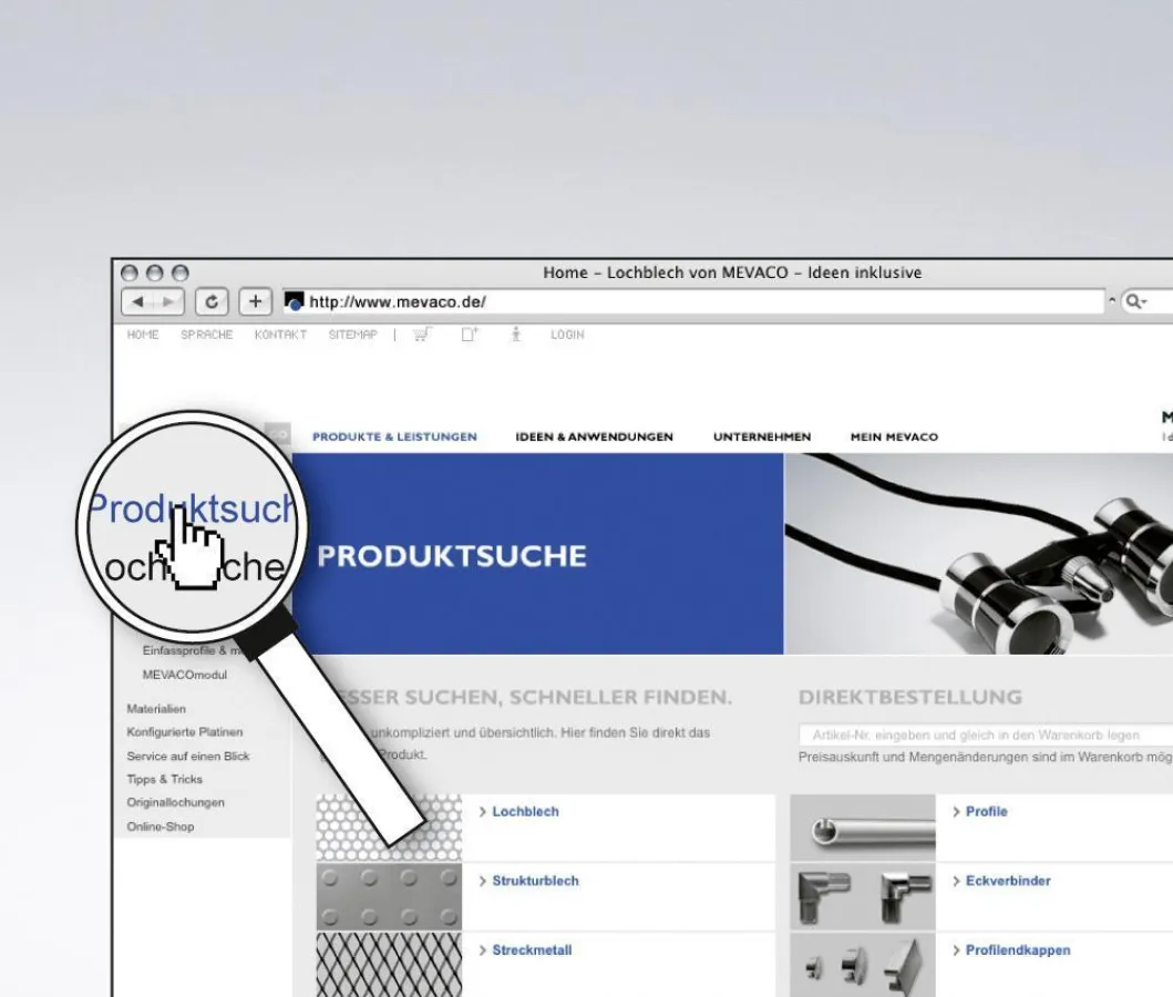 MEVACO bietet ein breit gefächertes Angebot an Loch- und Strukturblechen. Jetzt auch online bestellbar!