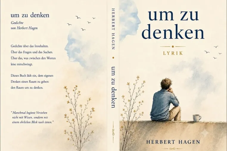 Bild: Neuerscheinung  Lyrikband "um zu denken" des Münchner Autors Herbert Hagen