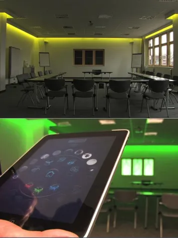 Neue Bespieltechnik versetzt Räume in andere Welten Bild: Neue Bespieltechnik versetzt Räume in andere Welten