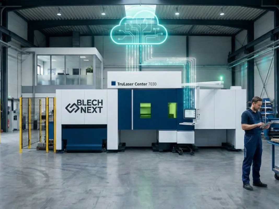 Bild 1) Blechnext bietet Blechbearbeitern das Machine-as-a-Service-Partnermodell mit einer TruLaser (© Blechnext)