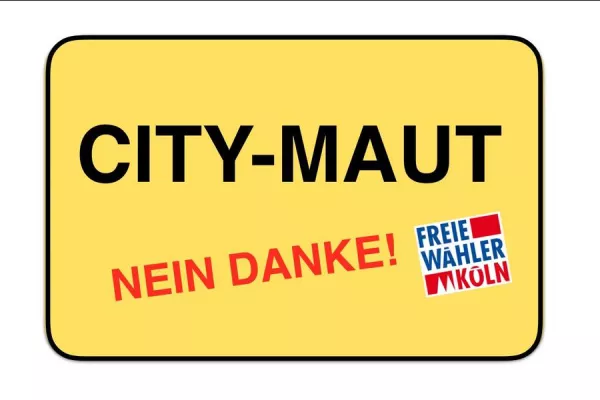 Bild: Köln: City-Maut Nein Danke! Freie Wähler für Fahrrad-Abgabe und Masterplan.