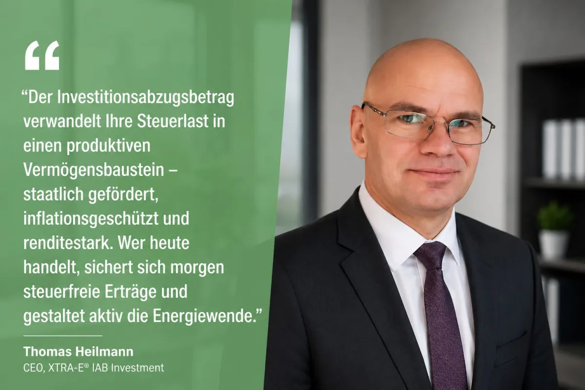 XTRA-E® IAB Investment (© 2026 XTRA-E® | Green Shark Gruppe)
