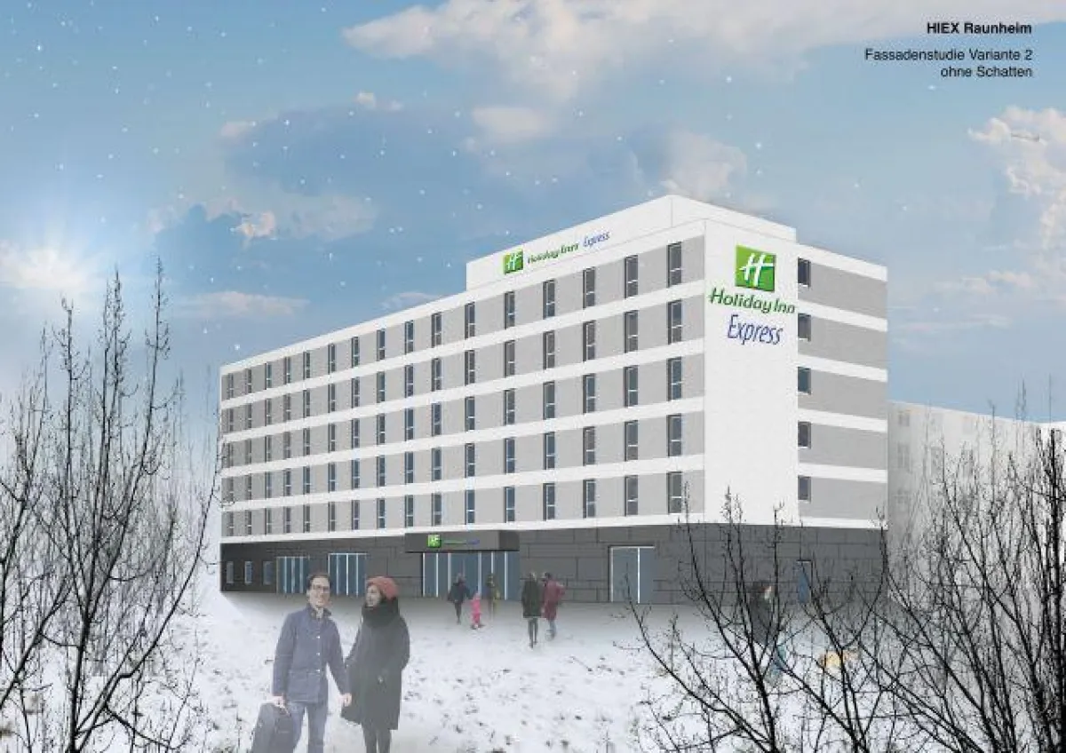 i+R Industrie- und Gewerbebau baut Holiday Inn Express Frankfurt Airport