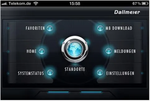 iPhone App von Dallmeier Bild: iPhone App von Dallmeier