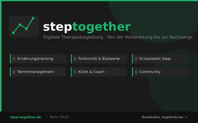 Bild: StepTogether: Neue digitale Plattform für bariatrische Therapiebegleitung geht in Beta-Phase