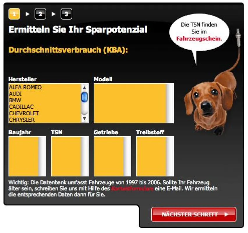Der Spritsparrechner ist auf www.lambdasonde.de zu sehen
