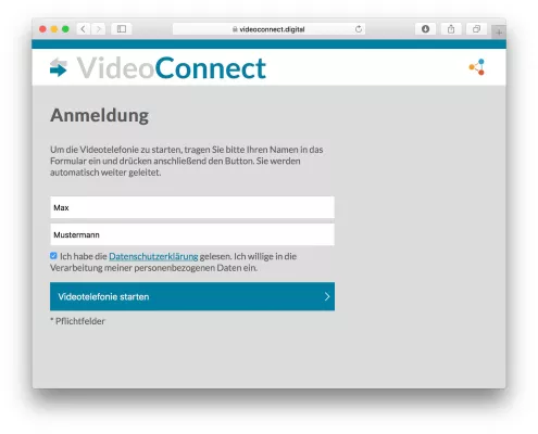 Bild: VideoConnect – per VideoCall im face-to-face Kontakt mit Bürgern, Kunden und Mitarbeitern im Home Office