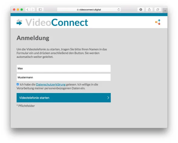 Bild: VideoConnect – per VideoCall im face-to-face Kontakt mit Bürgern, Kunden und Mitarbeitern im Home Office