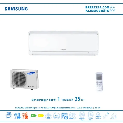? KLIMAANLAGEN - SET VON SAMSUNG FÜR 1 ZIMMER MIT BIS ZU 35 M² Bild: ? KLIMAANLAGEN - SET VON SAMSUNG FÜR 1 ZIMMER MIT BIS ZU 35 M²