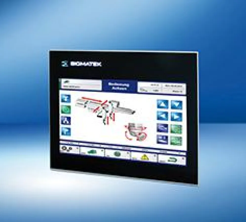 Mit Widescreen und Dualtouch ist das ETT 732 von SIGMATEK ein trendiges Bedienpanel.