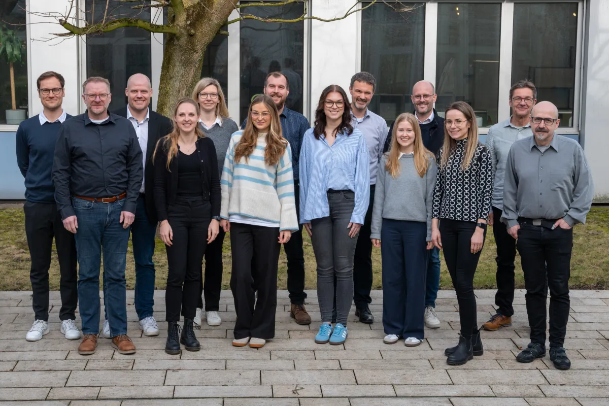 Projektteam GreenHET beim Kickoff-Termin am 6. Februar 2026 in Dortmund (© Fraunhofer IML, Frederic Eynck)