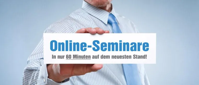 Bild: Termine 2013 für Online-Seminare von WEKA MEDIA