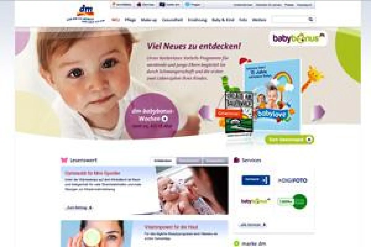 Weitclick relauncht Website für dm-drogerie markt