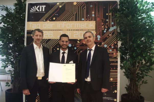 Bild: Ramy Zeineldin für beste Informatik Dissertation vom KIT ausgezeichnet