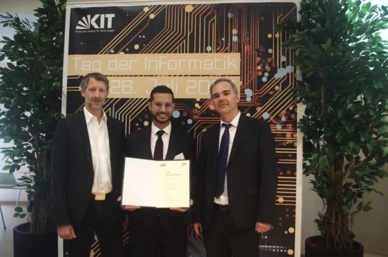 Bild: Ramy Zeineldin für beste Informatik Dissertation vom KIT ausgezeichnet