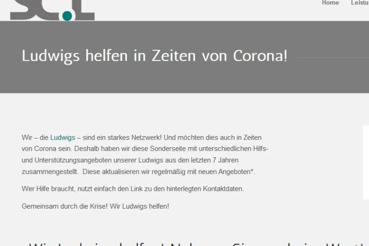 Bild: Ludwigs helfen in Zeiten von Corona