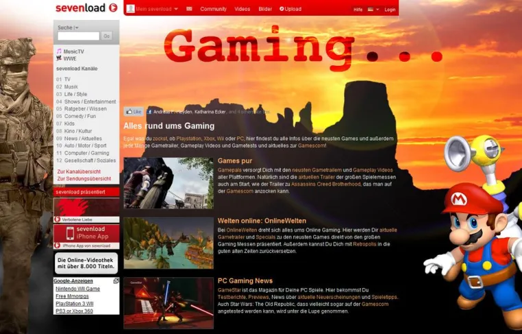sevenload zeigt die besten Gaming-Videos im Netz Bild: sevenload zeigt die besten Gaming-Videos im Netz