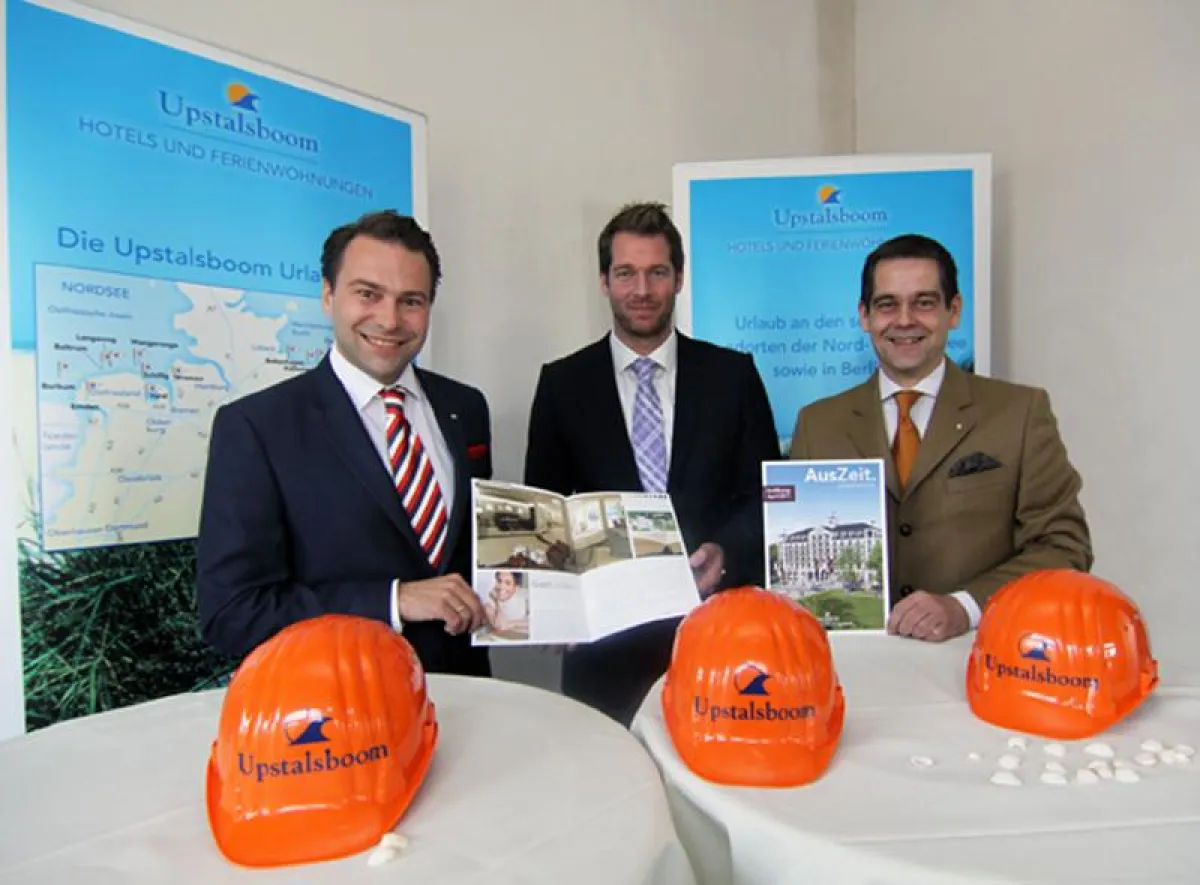 Thomas Peruzzo, Hotelresidenz & SPA Kühlungsborn, Bodo Janssen und Arne Mundt (von links) setzen auf höchste Qualität.