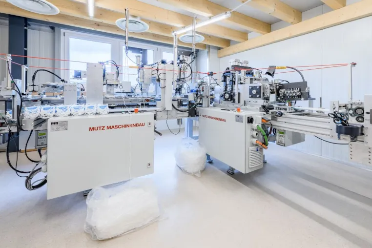 Atlas-Copco-Kompressor für die Schutzmasken-Produktion Bild: Atlas-Copco-Kompressor für die Schutzmasken-Produktion