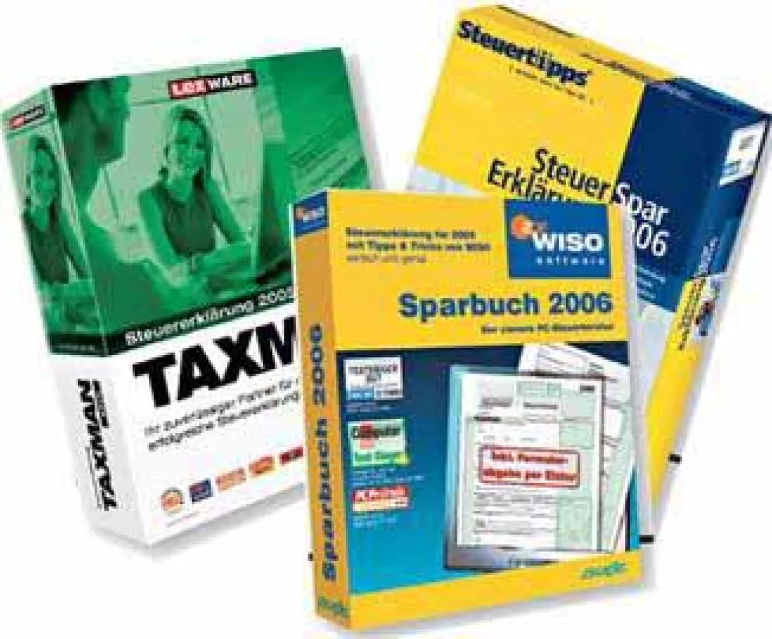 Steuern sparen 2005: alle Software gibt's bei www.sharework.de/focus