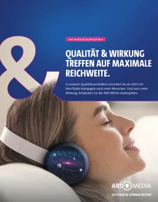 Bild: Galaktischer Auftritt: ARD MEDIA und huth+wenzel bringen die ARD MEDIA Audiosphäre 2023 on Air