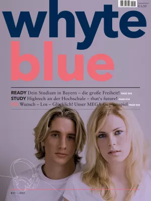 Brand-new: whyte blue - Das neue Magazin whyte blue begeistert für den Hochschulstandort Bayern Bild: Brand-new: whyte blue - Das neue Magazin whyte blue begeistert für den Hochschulstandort Bayern