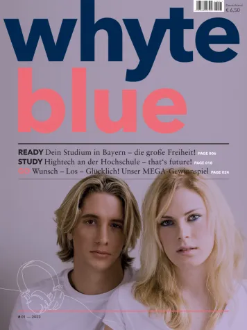 Bild: Brand-new: whyte blue -  Das neue Magazin whyte blue begeistert für den Hochschulstandort Bayern